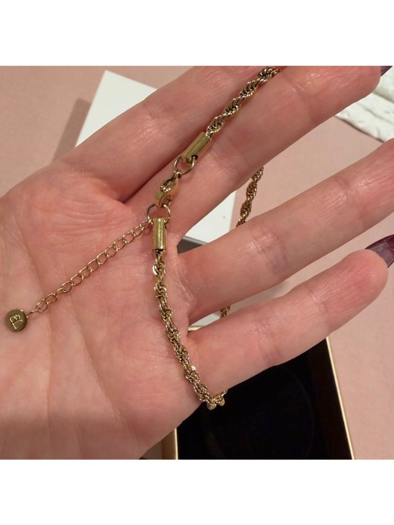Abbott Lyon Gold Small Rope Chain Bracelet Nib — image 4 of 6